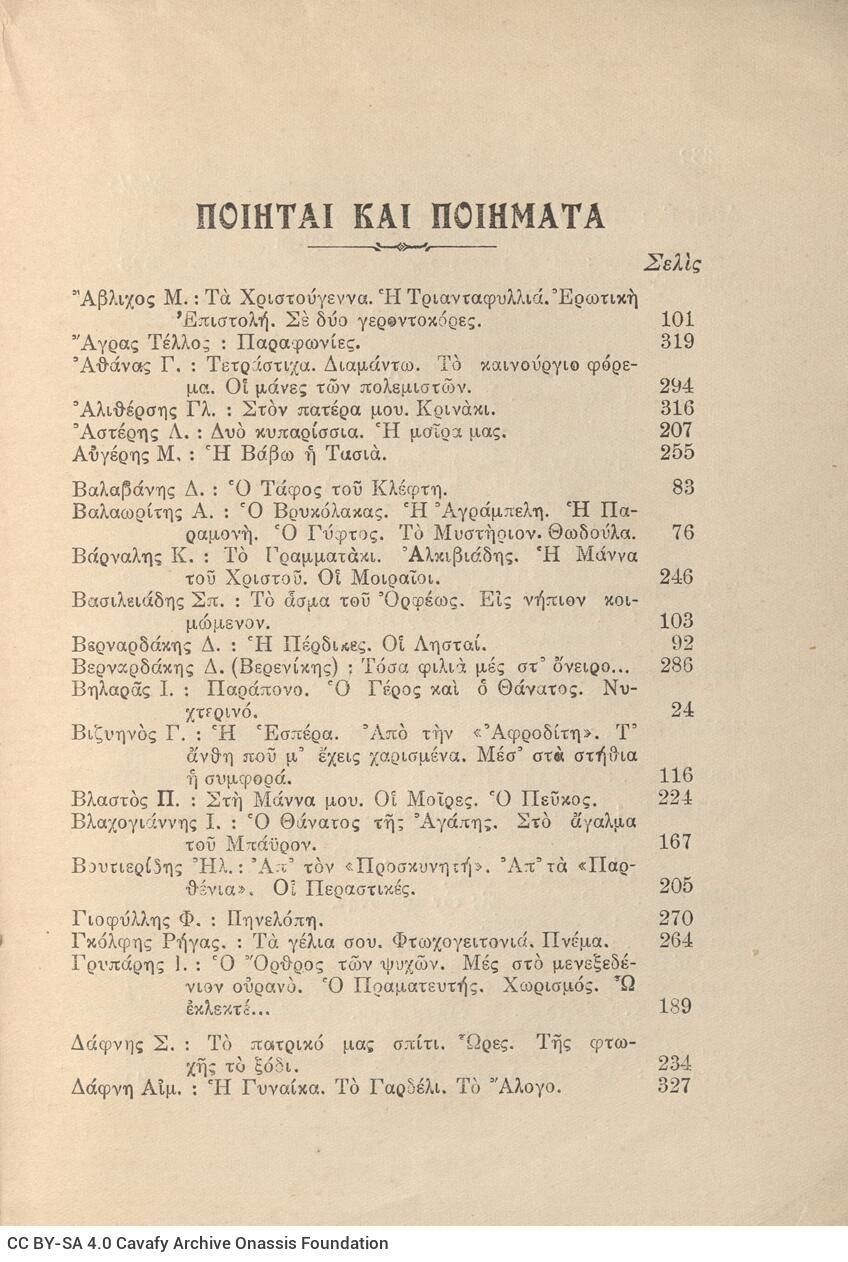 21 x 15 εκ. 336 σ. + 1 ένθετο, όπου στη σ. [1] σελίδα τίτλου με κτητορική σφραγ�